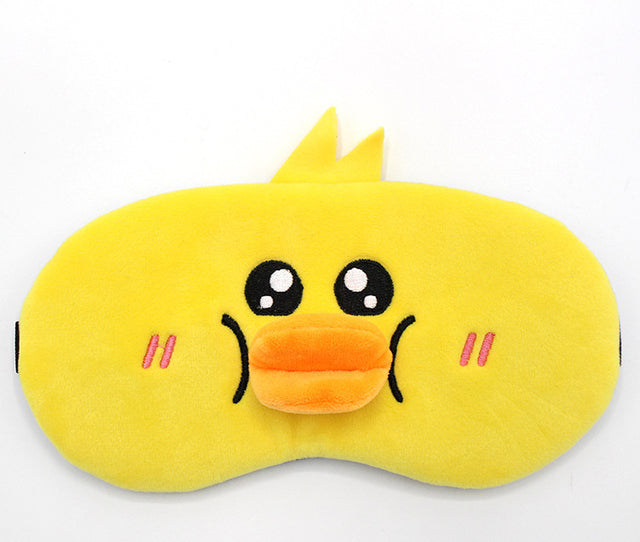 Cute Plush Sleep Mask for Relaxation and Comfort