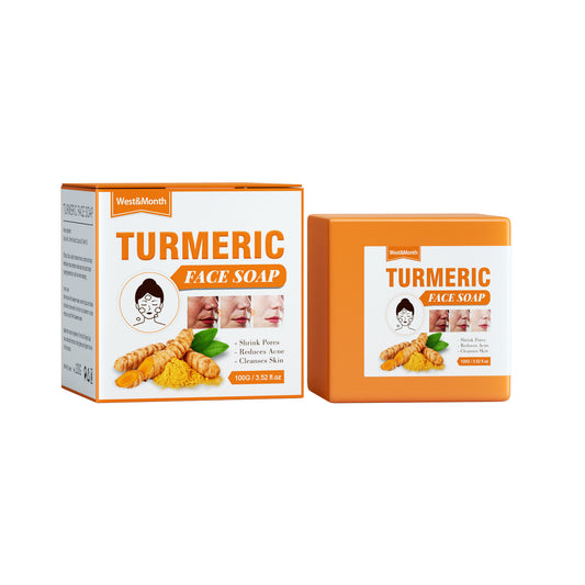 West&Month Turmeric Facial Soap for Gentle Cleansing